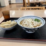 いきいきうどん - かけうどん、ごぼう天