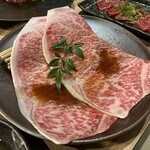 焼肉ダイニング MEGUMI - 和牛サーロイン焼きしゃぶ＠2,900円