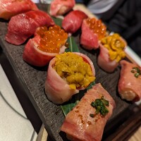 黄金出汁しゃぶと江戸前寿司 肉のあさつ 梅田お初天神店 - 