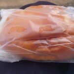 Ginza Kimuraya - クリームパン。つぶれる前に上野公園で撮影
