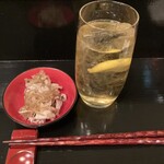 そばびより 朱月庵 - ハイボールとお通し