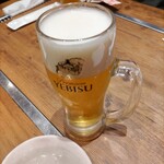 鉄板焼き ゑびす - ヱビス生ビール