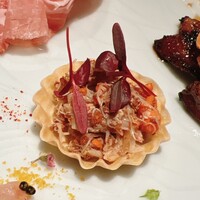 ISSEI YUASA - 毛蟹がヤマだったので、香箱蟹に変わりました。和食のそれとは明らかに異なる隠し味。聞けばオリーブオイルとクリームチーズに秘密あり