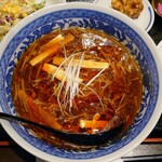 Shisen Fudo Gouzen Kyo - 令和5年12月
      ランチタイム(11:00〜14:30)
      日替わりセット 税込880円
      酸辣麺、揚げ物、サラダ、漬けもの、ライス