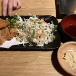 吾割食堂 - 鶏カツおろしポン酢（550円）