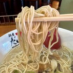 麺屋 だいくう - 博多中華そばの麺は細麺！