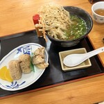 そば道場 - 料理写真:ごぼう天そば¥650- + トリトリセット¥300-