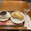 上島珈琲店 - コールスローたまごサンドとコーヒーのセット840円