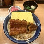 炭焼きうなぎの魚伊 - うなたま丼(1,850円)
肝吸い(+100円)