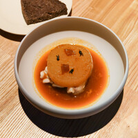 レスピラシオン - オレンジで炊いた源助大根、富山まはた、白子