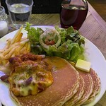 カフェ マチルダ - チリビーンズパンケーキ