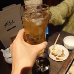 鶏だしおでん かしみん - ジンジャーハイボールでも乾杯〜