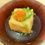 Momofuku - お通し： 揚げ出し豆腐