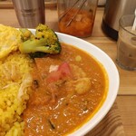 レインボウスパイス - 野菜マサラカリーのアップ写真(笑)