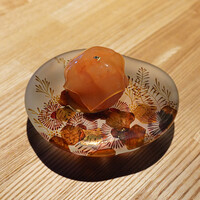 レスピラシオン - 千葉甘海老 塩こうじマリネ、味噌ジュレシート