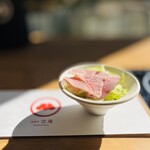 酒楽亭 空庵 - 自家製桜ポークベーコンのサラダ