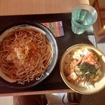 ゆで太郎 - そば、ミニカツ丼セット
