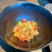 SAAWAAN BISTRO - ランチセットの旬野菜とシトラスのセビーチェ