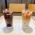 ドトールコーヒーショップ - ドリンク写真:アイスコーヒー（R）とアイス豆乳ラテ（R）