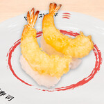 Shrimp tempura nigiri
