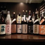 デンゾウ・バー - 店主の出身地 栃木の日本酒を常時20種類以上 揃えています