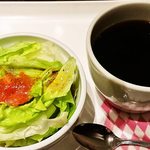 Chitoseya Kafe - モーニングセットのサラダと珈琲