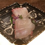 割烹 隆 - 鯛さんアップでーす。（≧∇≦）