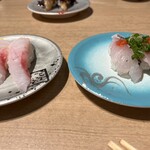 回転寿司 鮮 - かさご　黒鯛