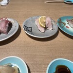 回転寿司 鮮 - ぶり　さわら　イワシ