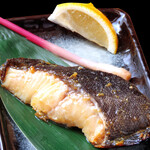 Grilled silver cod with miso sauce