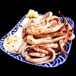 Grilled squid legs with soy sauce