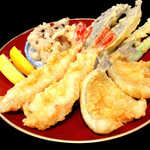 Assortment of 5 types Tempura