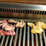 安楽亭 - 焼き焼き。