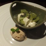 エノテカ・ラ・リコルマ - 2013/12　パンナコッタとラムレーズンアイス