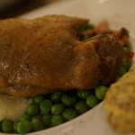 クロッキオ - グリンピースとベーコンソテー