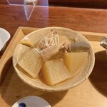 そば切り文目堂 - とり手羽と大根煮