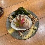 横浜野菜と日本酒 七草 - 大ホッキ貝のお刺身