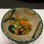 臼杵ふぐ処 良の家 東京銀座店 - ふぐの佃煮風の突き出し