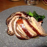 老虎菜 - 合鴨ロース照り焼き　盛り付け