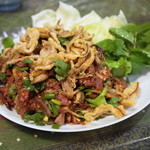 いなかむら - 2013.12 ラープミーヌア（牛生肉のチェンマイ風ラープ）