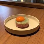 焼肉うしごろ - 富山産白海老の和牛ユッケ