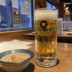 SAKE SAKANA - 生ビール  中                  480円