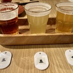 縁道食堂 - クラフトビール飲み比べ