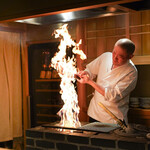 東麻布 天本 - 火も舞い上がる