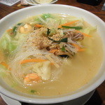 黒龍天神樓 - 油かす入り野菜たっぷり汁米粉