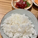 しんのすけ - まぐろの漬け、白めし