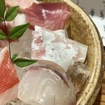 しんのすけ - 【上から】さわら、生本まぐろ、真鯛、黒鯛
