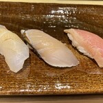 Sushi Rekireki - スズキ、柳サワラ、メカジキ