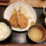 なかめのてっぺん - アジフライ定食