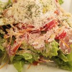 Trattoria gnam gnam - 旬野菜のシーザーサラダ